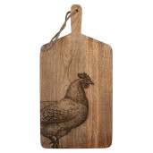 Platou servire lemn maro 25x50x2 cm