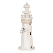 Far marin lemn alb Ø 10x30 cm