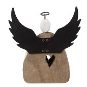 Inger lemn alb metal maro 13x5x14 cm