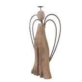 Inger lemn metal maro 14x4x26 cm