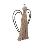 Inger lemn metal maro 12x3x18 cm