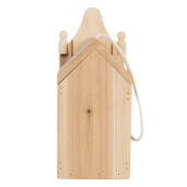 Hranitoare pasari lemn natur 10x11x23 cm