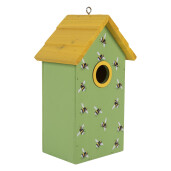 Casuta Pasari multicolora lemn 15x10x22 cm