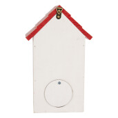 Casuta Pasari lemn decor Lacramioare si Flori 15x10x22 cm