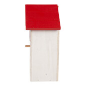 Casuta Pasari lemn decor Lacramioare si Flori 15x10x22 cm