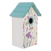 Casuta Pasari lemn multicolor Summer 15x10x22 cm
