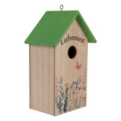 Casuta Pasari lemn multicolor 14x10x23 cm