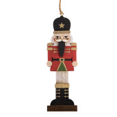 Ornament brad Craciun Spargatorul de Nuci lemn multicolor 6x1x18 cm