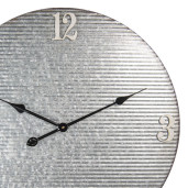 Ceas de perete din metal gri Ø 60 cm x 5 cm