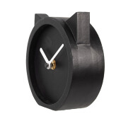 Ceas masa negru alb Pisicuta 12x5x13 cm