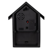 Ceas perete cu pendul si cuc negru auriu  20x10x26 cm