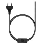 Veioza lemn fier maro negru 35x64 cm E27