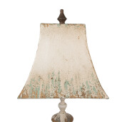 Veioza metal bej vintage 29x67 cm, E27