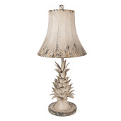 Veioza metal bej vintage 30x64 cm, E27