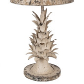 Veioza metal bej vintage 30x64 cm, E27