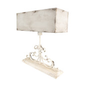 Veioza lemn metal bej vintage 50x20x56 cm, E27