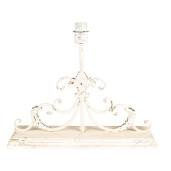 Veioza lemn metal bej vintage 50x20x56 cm, E27