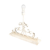 Veioza lemn metal bej vintage 50x20x56 cm, E27