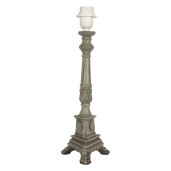 Baza veioza lemn verde 14x14x42 cm, E27