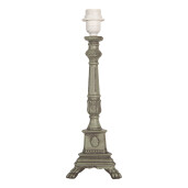 Baza veioza lemn verde 14x14x42 cm, E27
