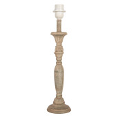 Baza veioza lemn maro 11x46 cm, E27