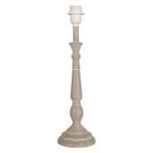 Baza veioza lemn maro 13x45 cm, E27