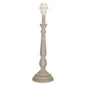 Baza veioza lemn maro 13x45 cm, E27