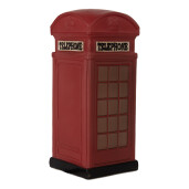 Lampa veghe camera copii polirasina multicolora Cabina Telefonica 10x10x23 cm