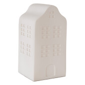 Lampa veghe polirasina alba Casuta 10x9x18 cm