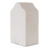 Lampa veghe polirasina alba Casuta 10x9x18 cm