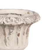Ghiveci flori ceramica bej 18x20 cm