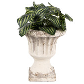 Ghiveci flori ceramica bej 18x20 cm