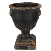 Ghiveci flori ceramica neagra aurie 33x42 cm