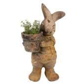 Figurina Iepuras ceramica maro 23x18x41 cm