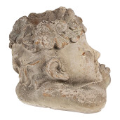 Ghiveci flori ceramica gri maro 20x20x19 cm