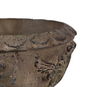 Ghiveci flori ceramica maro 36x35 cm