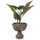 Ghiveci flori ceramica maro 36x35 cm