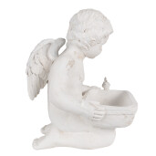 Figurina Inger ceramica alba 36x39x51 cm
