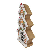 Casuta Turta Dulce polirasina multicolora cu led 24x11x41 cm
