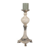 Sfesnic ceramica bej vintage 14x14x40 cm