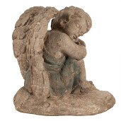 Figurina Inger ceramica verde maro 38x29x36 cm