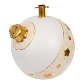 Suport brad Craciun ceramica alba aurie 40x38x38 cm