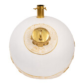 Suport brad Craciun ceramica alba aurie 40x38x38 cm
