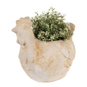 Ghiveci flori ceramica bej Gaina 31x20x27 cm