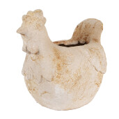 Ghiveci flori ceramica bej Gaina 31x20x27 cm