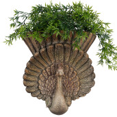 Ghiveci flori ceramica maro Paun 36x12x39 cm