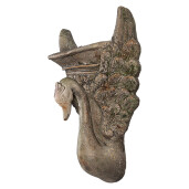 Ghiveci flori ceramica maro Lebada 30x15x43 cm