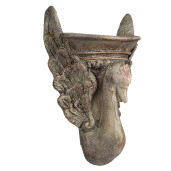 Ghiveci flori ceramica maro Lebada 30x15x43 cm