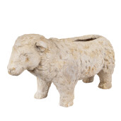 Ghiveci flori ceramica bej Oita 48x19x26 cm
