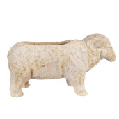 Ghiveci flori ceramica bej Oita 48x19x26 cm
